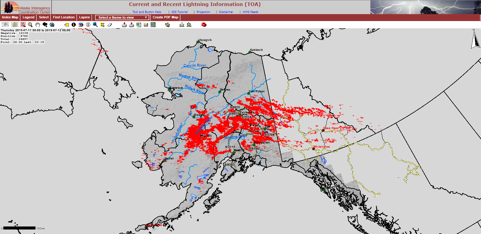 Lightning map